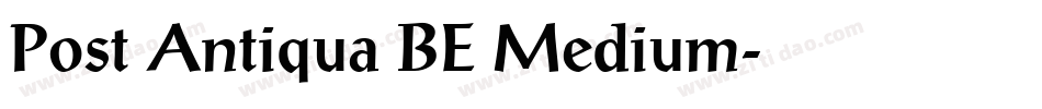 Post Antiqua BE Medium字体转换